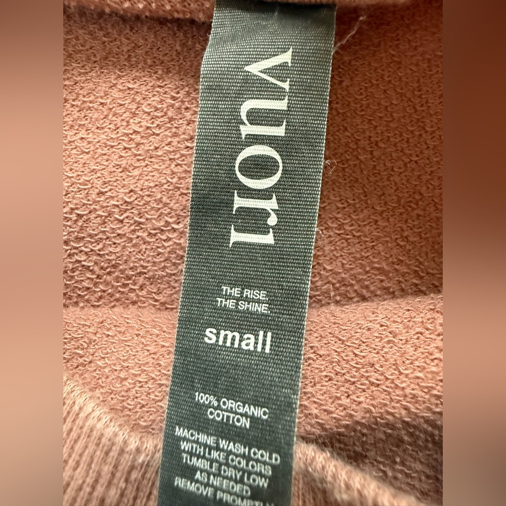 Vuori Sunnyside Crewneck Sweatshirt in Mauve Size Small - Picture 7 of 7